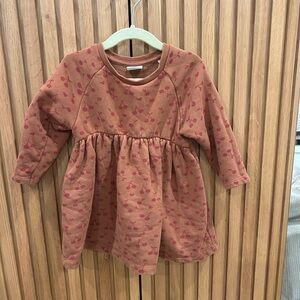 Zara Cherry Print Long Sleeve Dress